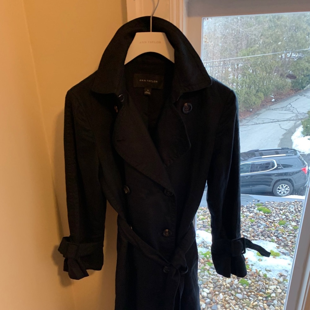 Black Linen Anne Taylor Jacket